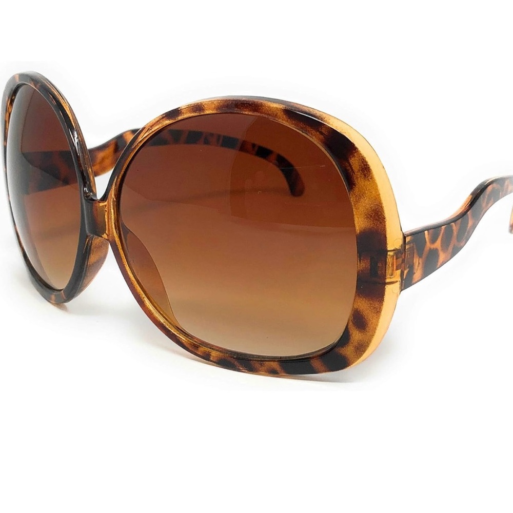 Brown Gradient Oversize Sunglasses for Women, Tortoise
